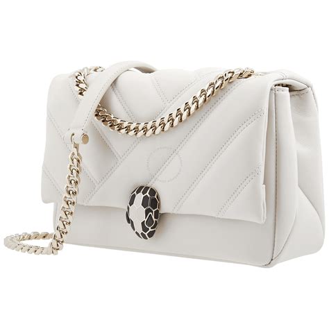 bvlgari white serpenti bag.